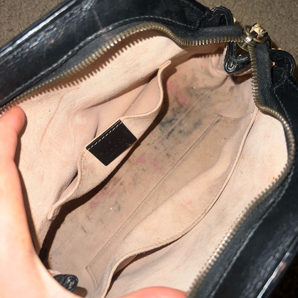 RARE GUCCI Brown Python Print Cross Body Bag - image 12